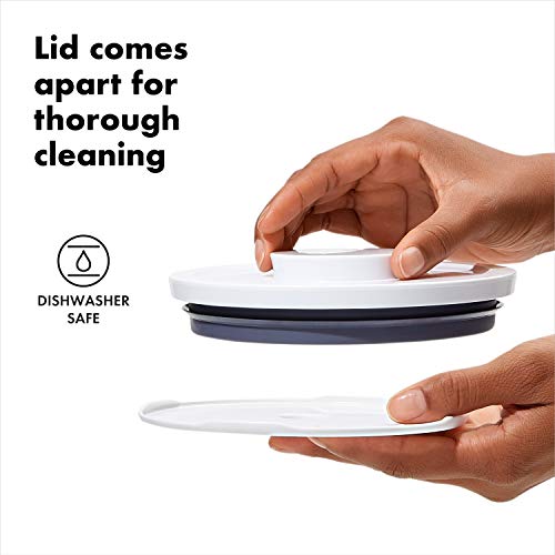 OXO Good Grips Round POP Container– 3.3 Qt for rice, pasta and more, White - size: Medium - 3.3 Qt, style: 3.3 Qt