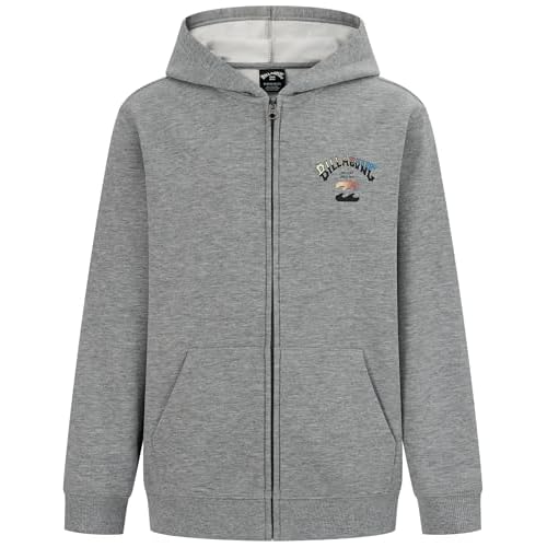 Billabong Boys' Full-Zip Fleece Sweatshirt, Soft & Comfortable Hoodie, Regular Fit