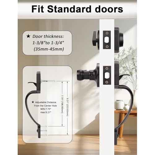 Camelot Front Door Handle and Deadbolt Set, Front Door Lock Set, Oil-Rubbed Bronze Finish, Upgated Entry Door Handle with Accent Wave Door Lever with Reversible Handle Lever, 1 Pack