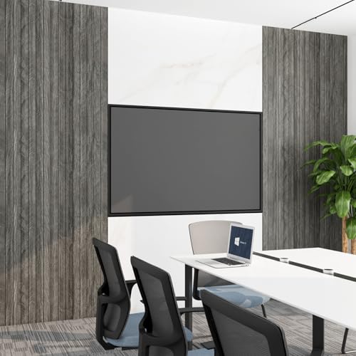 LaCheery Fluted Slat Wood Wall Panels Peel and Stick Black Gray Herringbone Wooden Panels for Interior Wall Decor 3d Flexible Self Adhesive Foam PVC Panel Roll Bedroom Bathroom Walls Covering 11.8x79"