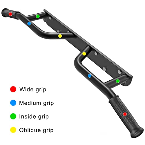 Kipika Heavy Duty Wall Mounted Doorway Pull Up Bar, Multifunctional Chin Up Bar, Portable Fitness Door Bar, Body Workout Home Gym System
