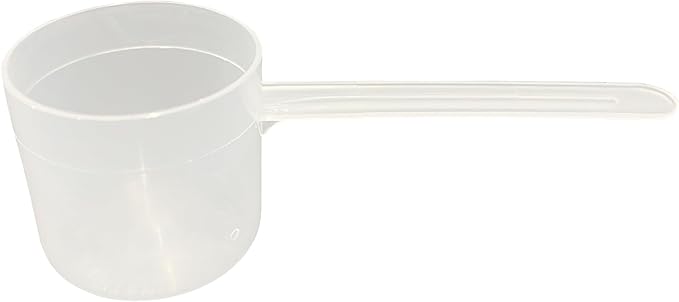 Supplement and Supply 63 mL (63 CC | 2.13 Oz.) Long Handle Plastic Measuring Scoop for Coffee, Protein Powder, Pet Food, Spices, Grains, Dry Goods – Food-Grade BPA-Free (Pack of 25)
