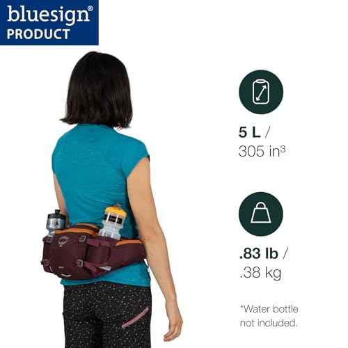 Osprey Savu 5L Biking Waist Pack for Men and Women, Black