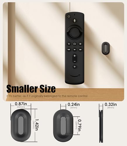 Nearockle 6 Pack Magnetic Remote Control Holder Wall Mount, 2025 Upgraded Smaller & Stronger Magnetic Silicone Remote Control Organizer TV Remote Charger Holder Caddy Back of TV (Black) - color: Black, size: 6 Pack