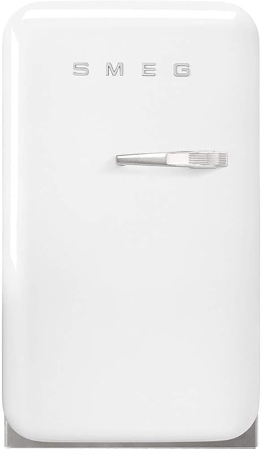 Smeg FAB5 Retro Mini Fridge – 50s Style Compact Small Refrigerator, 1.2 cu ft, Automatic Defrost, LED Lighting, Adjustable Shelves– Made in Italy – Perfect for Home, Dorm, Office, Hotel -White