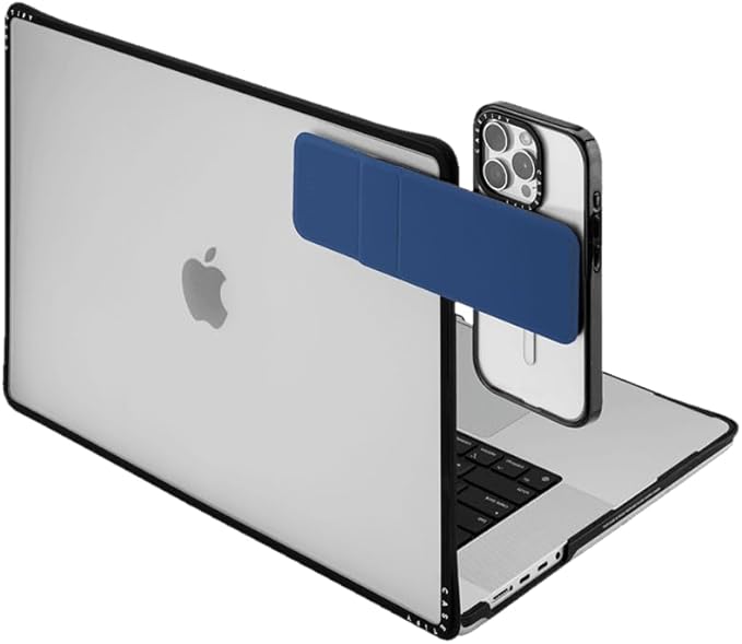 CASETiFY Snappy Laptop Phone Mount [Compatible with Magsafe] - Pink/Blue