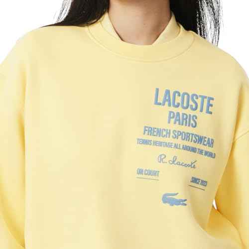 Lacoste womens Heritage Crew Neck Sweatshirt
