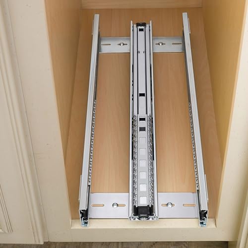 Rev-A-Shelf 6.5 in Pullout Kitchen Cabinet Storage Organizer Slide Out Pantry Spice Rack with Adjustable Shelves, Natural Maple, 448-BC-6C - Home Organizing System for Pots, Pans, and Utensils - size: 6"W"
