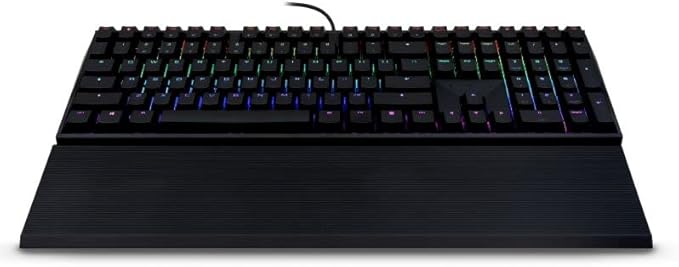 Cherry AC 3.3 Palm Rest, Aluminum Offers Ergonomic Support for The MX Board 3.0 S Keyboard. with Adjustable Feet