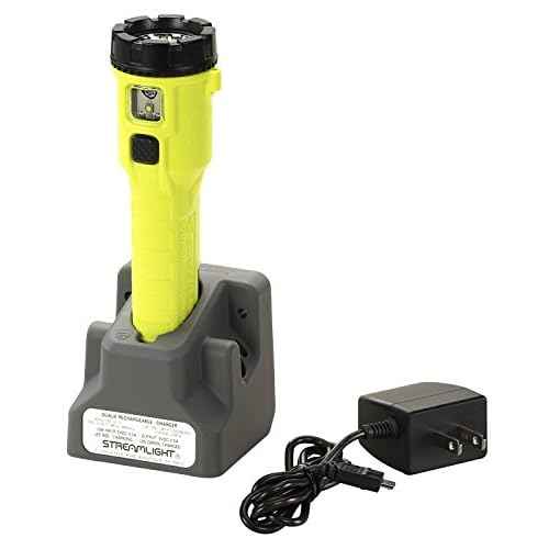 Streamlight 68793 Dualie 275-Lumen Multi-Functional Intrinsically Safe Rechargeable Flashlight with Magnetic Clip and 120V/100V AC Charger, Yellow