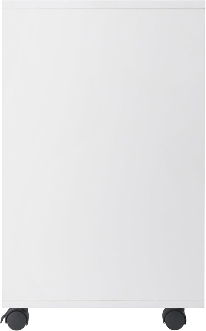 Winsome Halifax Storage Mobile Cabinets, 2 Doors, 4 Drawers, 1 Wide Drawer, for Home Office, White