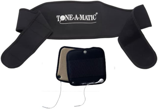 Electric Muscle Stimulator Garment Electrodes TENS Multi Functional Therapy Waist and Back Belt – (EMS/TENS Unit NOT Included)