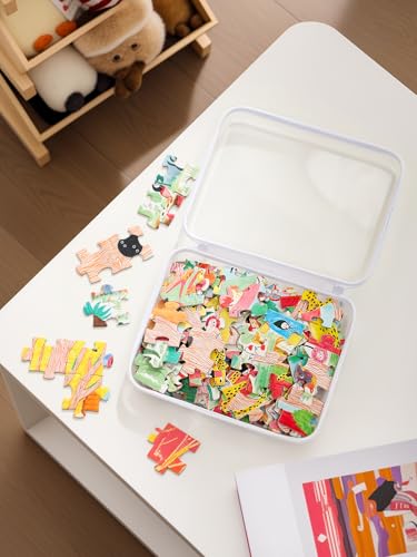 CoiiJoii 3PCS A4-Size Clear Hard Shell Zippered Case, Diaper Bag Organizing Pouches, Waterproof Cosmetic Bag, Kid's Toy Storage Organizer Bins, Pencil Case. - size: XL-3PCS