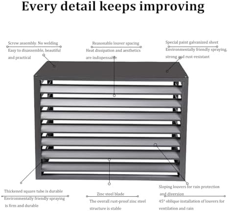 Aluminum Air Conditioner Cover Exterior Air Conditioning Unit Cover Air