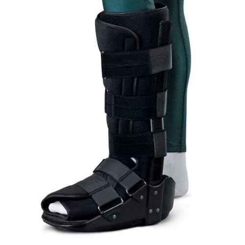 Medline Standard Tall Leg Walkers, Skid-Resistant Rocker Bottom, Adjustable Straps, Medium, Fits Left or Right Leg, 1 Each