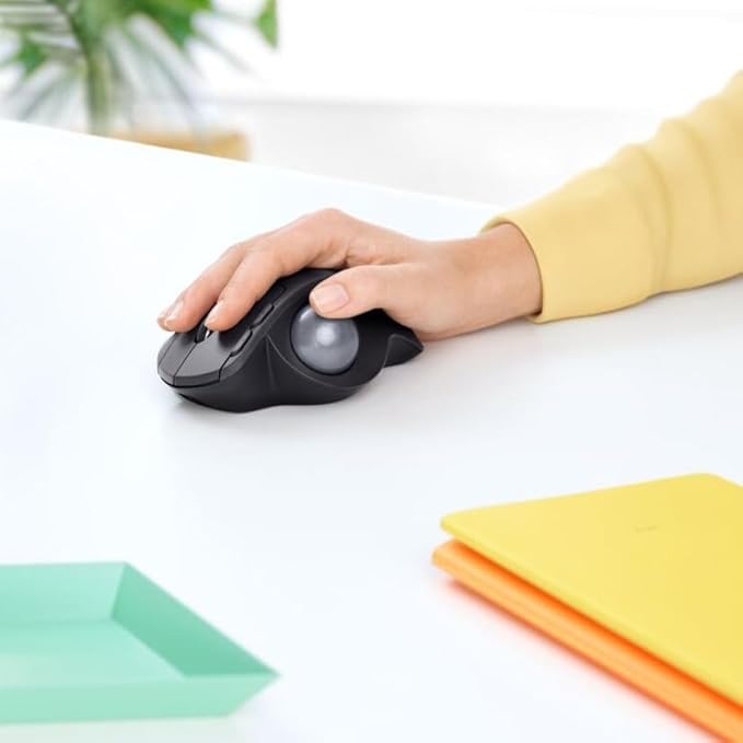 Logitech MX Ergo Plus Advanced Wireless Trackball for PC and MAC with Extra 10° Wedge