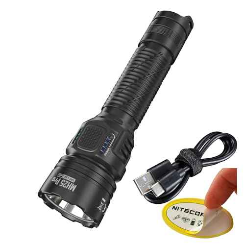 Nitecore MH25 Pro Long Throw Flashlight, 3300 Lumen High Lumen 770 Yard Long Range, USB-C Rechargeable Compact Duty Hunting Light Sticker