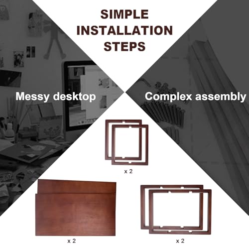 Desk Shelf, 100% Solid Wood Adjustable Desktop Bookshelf, No Tools or Nails Required Retro Tabletop Bookshelf, 130lb Load Capacity for Living Room, Office, for Books, Cookbooks, Walnut Colour - color: Walnut Colour