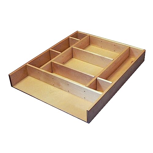 Rev-A-Shelf Customizable Drop-In Kitchen Drawer Organizer Kit for Large Utensils, Knick Knacks, & Cutlery Organization w/Adjusdable Clips, LD-4CT21-1 - size: Large