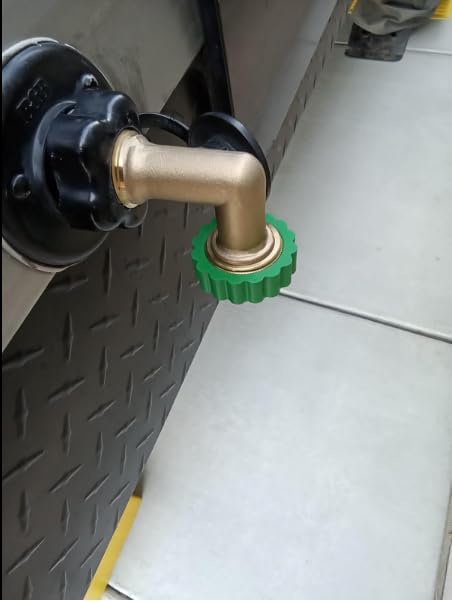 Lead-Free Brass 90°Hose Elbow Fitting, 90 Degree Hose Saver Green Quick Swivel