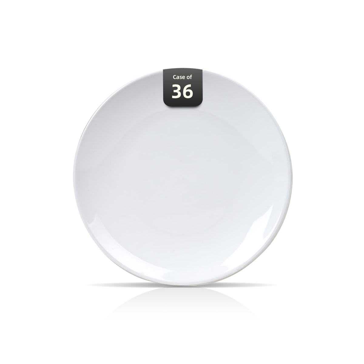 IRESTAURANT PLUS Stoneware Coupe Commercial Grade Dinnerware, Ivory, Plate 12.25", Case of 12