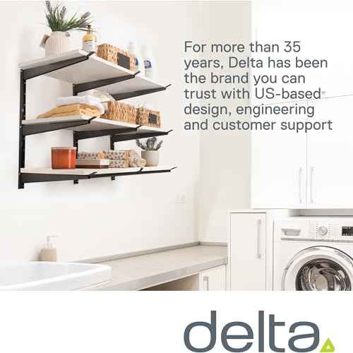 Heavy Duty Lumber Storage Rack by Delta Cycle, Holds Up to 720 lbs - 3-Tier Wide Wood Storage Rack with Fully Adjustable Arms - Steel Construction Storage Solution for Garage, Basement & Pantry