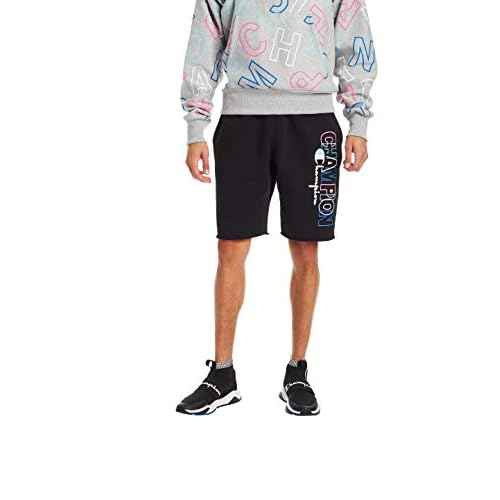 Champion Men's Shorts, Reverse Weave Fleece Shorts, Knee-Length Shorts for Men, C Logo, 10"