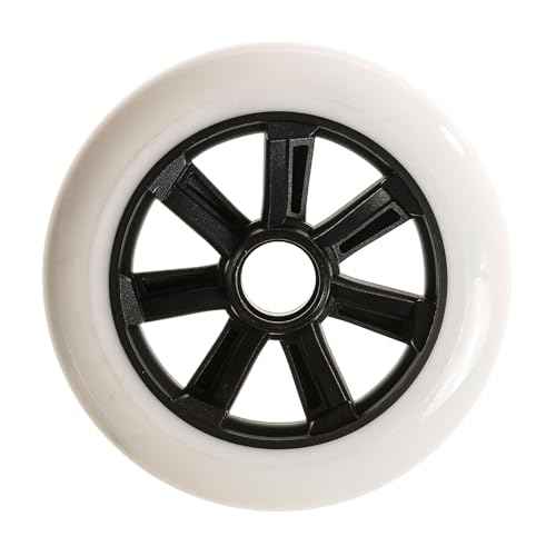 Rollerblade Unisex - Adult Hydrogen 125/85A (6 Pieces) 6 Inline Skate Wheels, White, 125 mm/85A