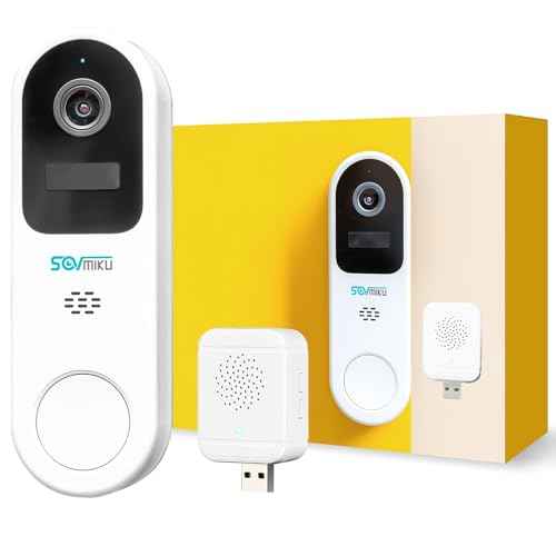 Vicohome DB3 2K Smart Video Doorbell with Chime, Home Security Battery Camera Wireless, Audible Alarm, Easy to Setup, Human Detection,Two Way Audio, 2.4GHz Wi-Fi, No SD Slot, 180 Days Exchange Policy