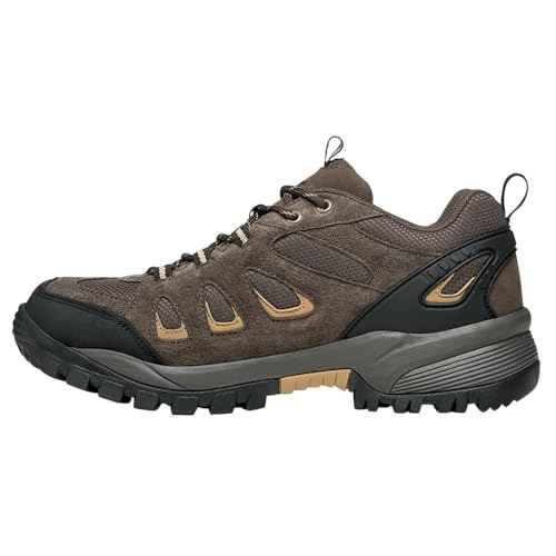 Propet Mens Ridge Walker Low Hiking Hiking Sneakers Shoes - Black