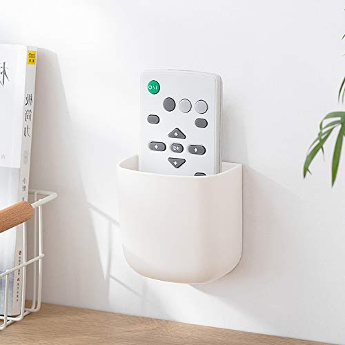 2 Pack Wall Mounted Remote Control Holder with Adhesive for Home Office School
