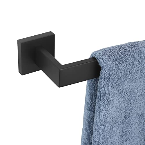 KOKOSIRI 36-Inch Single Towel Bar, Bathroom Kitchen Towel Holder, Wall Mounted SUS304 Stainless Steel Towel Rack, Matte Black, B4003BK-L36 - color: Matte Black, size: 36-Inch