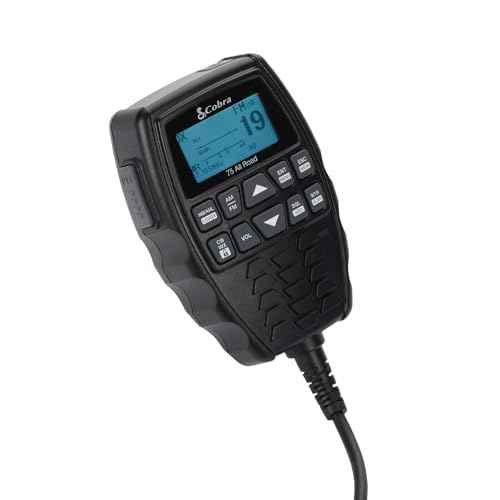 Cobra 75 All Road CB Radio Wireless Microphone with Bluetooth Connectivity - AM/FM, Waterproof, Pack of 1