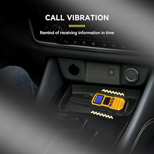 Retevis RB48 Plus Walkie Talkies Long Range, IP67 Waterproof Heavy Duty GMRS Two Way Radios, NOAA, USB-C Rechargeable, Vibration Alert, Emergency 2 Way Radios, for Off-Roading Hunting(2 Pack)