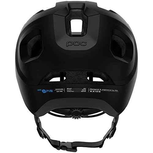 POC, Axion Spin Mountain Bike Helmet for Trail and Enduro, X-Small/Small, Uranium Black Matte
