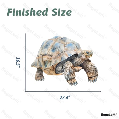 Lifelike Tortoise Wildlife Wall Decal Nursery Animal Turtle Wall Sticker Removable Peel and Stick Wall Art Decor for Kid Baby Classroom Preschool Living Room Playroom Bedroom School
