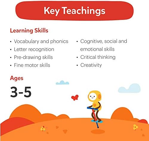 Osmo - Little Genius Starter Kit for iPad - 4 Hands-On Learning Games - Ages 3-5 - Problem Solving, Phonics & Creativity (Osmo iPad Base Included), Multicolor