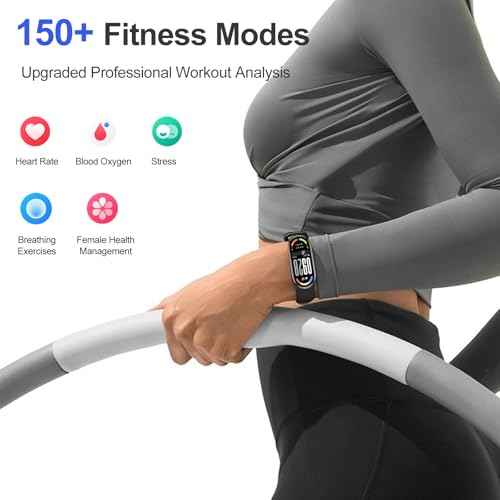 XIAOMI Mi Smart Band 10 (2025) - 1.72" AMOLED Display | 21 Days Battery Life | Touchscreen, Multi-Sport Tracker, Activity Tracker, Heart Rate Monitor | BT5.4 - Midnight Black