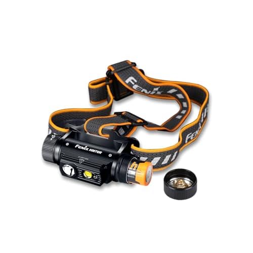 Fenix HM70R Headlamp, 1600 Lumen USB-C Rechargeable with White, High CRI and Red Beams and Lumentac Organizer