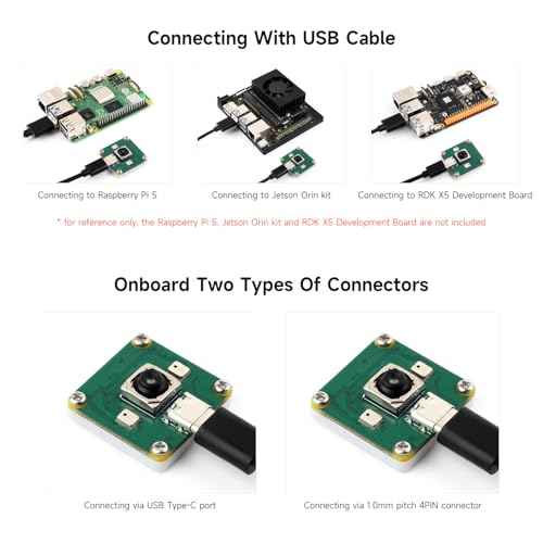 Waveshare IMX378 12MP USB Camera (A), Supports 30 FPS Output, Better Sensitivity in Low-Light Condition, Distortion-Free, Onboard Dual Microphones