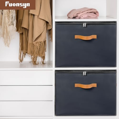 Shoe Organizer for Closet, 2 Pack Shoe Storage Bins with Clear Cover, Foldable and Adjustable Dividers, Fits 16-32 Pairs, Black - color: Black-2 Pack
