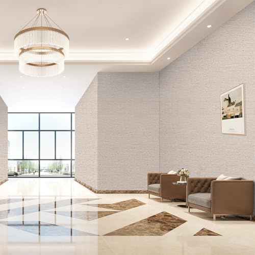 15.75"x787.4" Beige Grasscloth Wallpaper Peel and Stick Removable Textured Wall Paper Self Adhesive Contact Paper Faux Linen Cabinets Drawers Bookshelves Thickened Waterproof Shelf Vinyl Roll