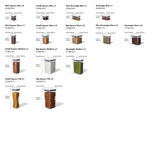 OXO Good Grips 20-Piece POP Container Set - size: 20-Piece Set