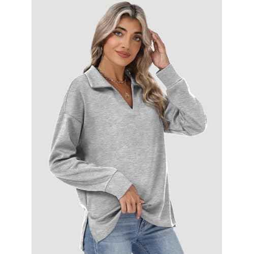 Womens Sweatshirts Airlayer Tunic Tops Long Sleeve Hoodies V Neck Loose Pullover Sweaters 2025 Fall Fashion Outfits