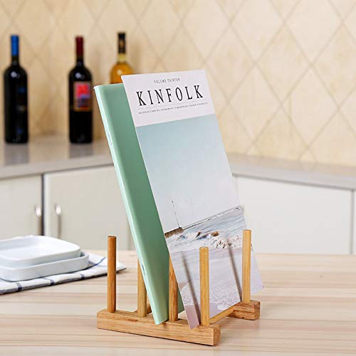 Kunovo Bamboo Dish Rack,Pot lid/Plate/Cutting Board Organizer for Kitchen cabinets,Bottle Drying Holder - color: 3g