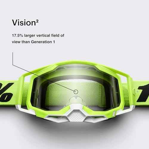 100% Accuri 2 Goggles - Eyewear for Motocross & Mountain Biking - Goggles for Dirt Bikes, Motorcycles & Bike Sports