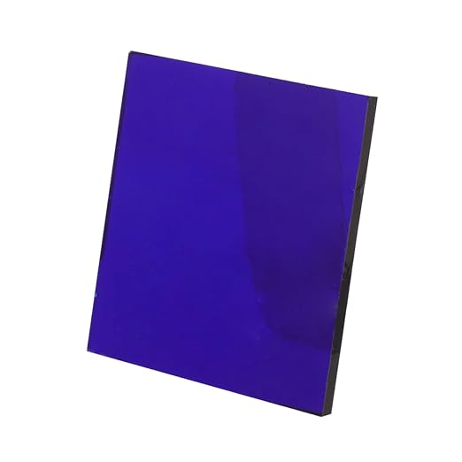 Zerodeko Cobalt Glass Sheet Experiment Device Chemistry Filter Glass Plate