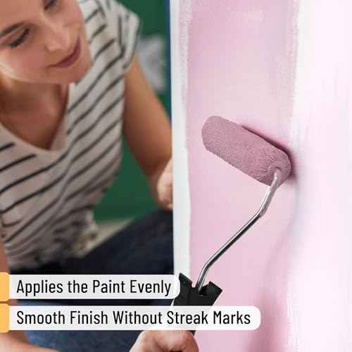 Bates- 4 Inch Paint Roller Kit, 11 pcs, Small Paint Roller Kit, 1x Plastic Paint Tray, 1x Roller Frame & 9X Microfiber Covers