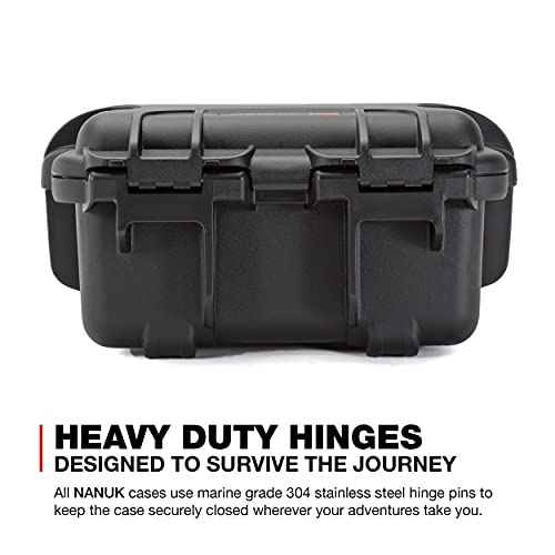 NANUK Small Series 905 Lightweight NK-7 Resin Waterproof Protective Case with Padded Dividers for Point & Shoot Camera or Binoculars, Black