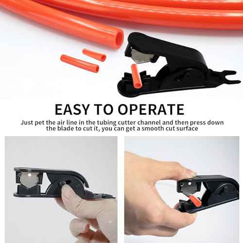 Air Line Service Kit for Air Spring Bag Suspension with Fittings, 20 FT PU Hose Tubing, 1/4 NPT Elbow Fitting, Valve Air Bag Suspension Kit Replacement Components